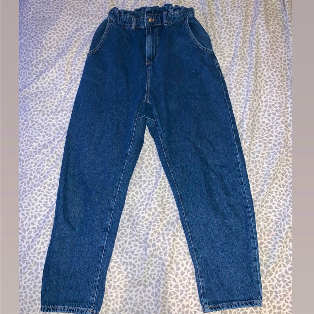 Zara paper at loose fit jeans